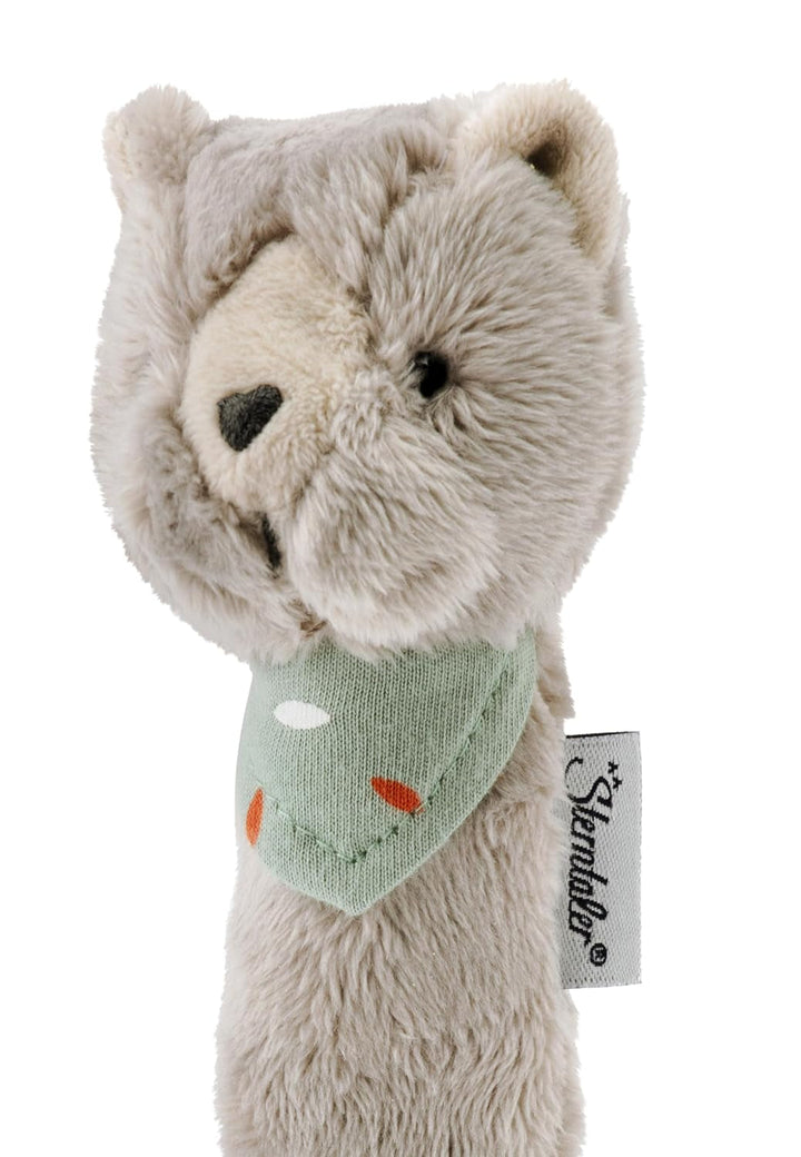 Sterntaler baby squeaker cat Lilly - Jucărie pentru copii din fleece moale - Jucărie de prindere pentru copii - Primele încercări de prindere și joc, gri Jucarii Bebe Naty Shop