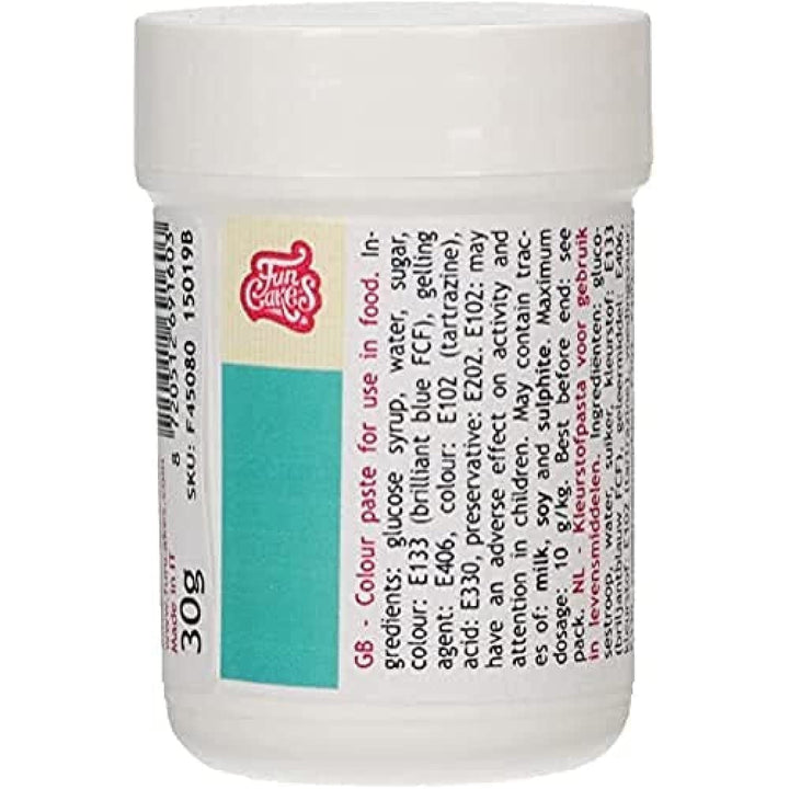 Colorant alimentar concentrat Funcakes Paste Color Royal Blue; pentru aluat, cremă, fondant, marțipan, aluat, pastă de modelat și pastă de flori. Halal și Kosher. 30 g