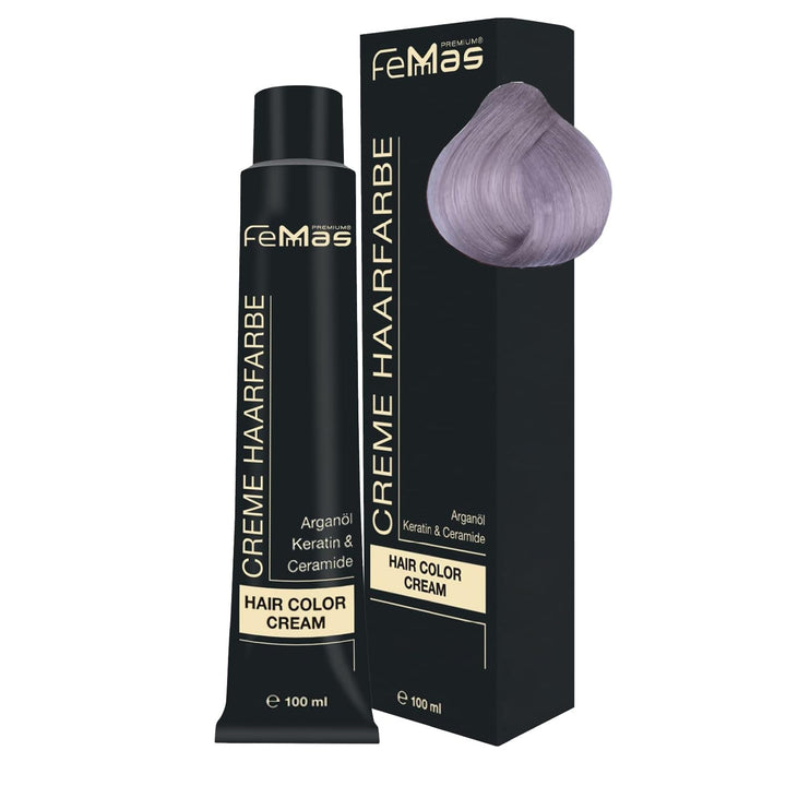 FemMas Hair Colour Pure & Mix Red I Cremă profesională cu ulei de argan, keratină și ceramide I Ca o vopsea de păr permanentă sau nuanță pentru rezultate radiante, de lungă durată I 100 ml