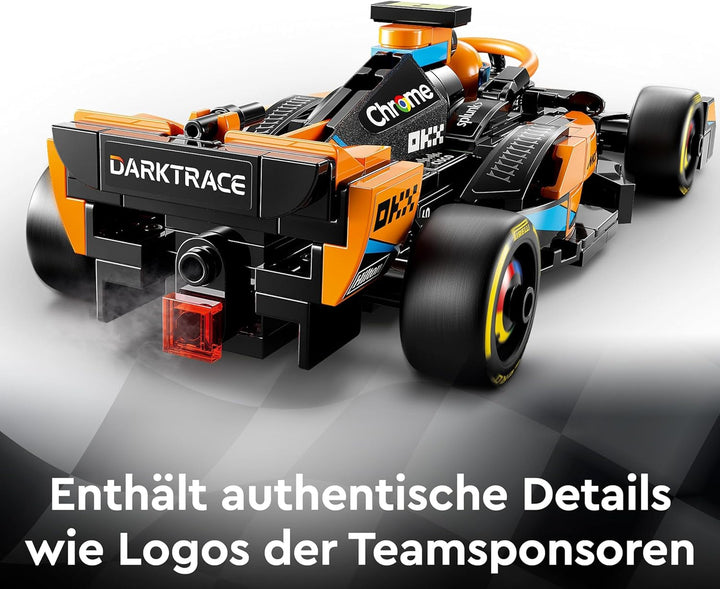 LEGO Speed Champions Mclaren Formula 1 mașină de curse 2023, jucărie pentru copii cu vârsta de peste 9 ani, băieți și fete cărora le place să se joace independent, model de vehicul construibil, decor pentru camera copiilor 76919 Seturi de constructie Besuche den LEGO-Store