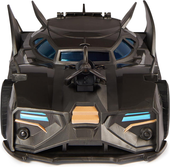 DC Comics Batman Batmobil offroad cu catapultă cu cârlig de prindere și celulă cu grilă în spate, inclusiv figurină Batman de 10 cm, pentru fanii supereroilor cu vârsta de 4 ani și peste Action figures Naty Shop