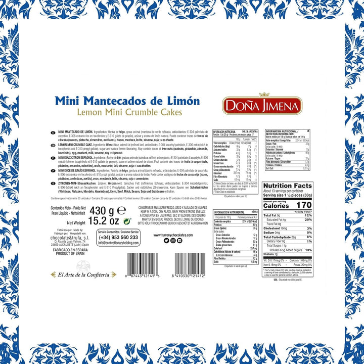 Mini gogoși cu lămâie, textură cremoasă, calitate superioară, făcute manual, naturale, rețetă tradițională, fără ulei de palmier, ambalate individual, 430 de grame