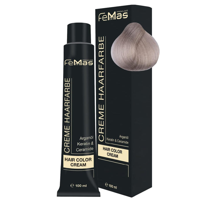 FemMas Hair Colour Pure & Mix Red I Cremă profesională cu ulei de argan, keratină și ceramide I Ca o vopsea de păr permanentă sau nuanță pentru rezultate radiante, de lungă durată I 100 ml