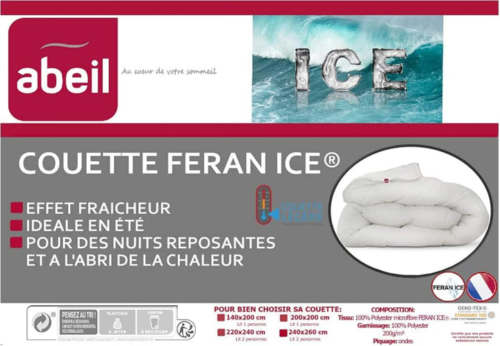 Abeil Couette Douceur Et Fraicheur Blanc Quilt Feran Ice Soft And Fresh, White, 240 X 260 Cm, Poliester, 240X260 Plapumi si pilote Naty Shop