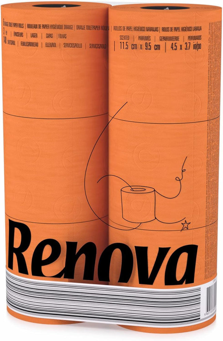 Hârtie igienică RENOVA YELLOW 6 role