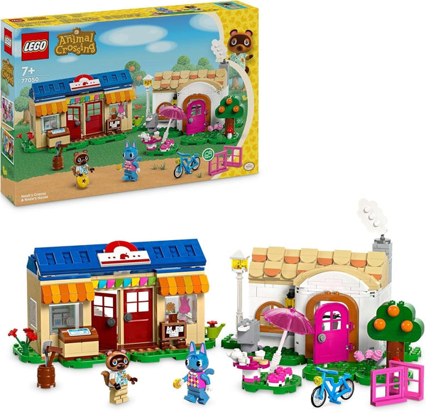 Set LEGO Animal Crossing Nook's Shop și Sophie's House, jucărie creativă pentru copii cu 2 mini figurine din seria de jocuri video, cadou pentru fete și băieți de la 7 ani 77050 Seturi de constructie Besuche den LEGO-Store Singur
