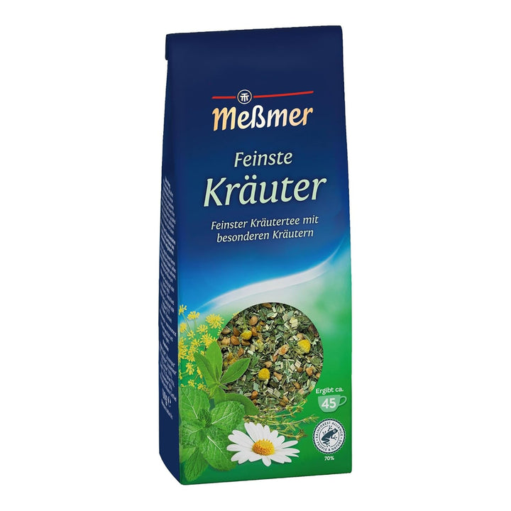 Meßmer Ceai verde fin | Frunze de ceai întregi | 150 g | Proaspăt și aromat | Vegan | Fără gluten | Fără lactoză
