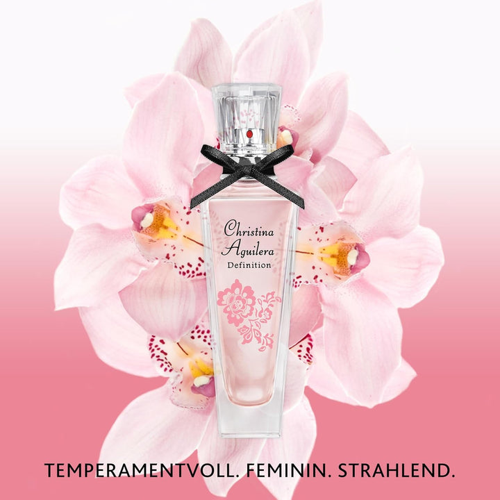 Christina Aguilera - Definition Eau De Parfum, Parfum ușor, Cu mandarină, orhidee și chihlimbar, Note florale și citrice, Parfum răcoritor, Ideal pentru vară, Parfum pentru femei - 50 ml