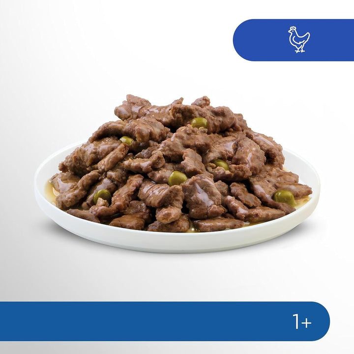 Pungi porționate pentru pisici PERFECT FIT™ pentru interior cu pui 12 X 85G