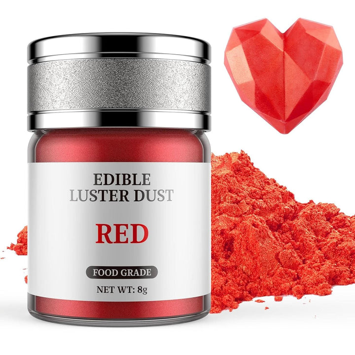 Glitter alimentar, 8 grame Glitter Naty Shop Rosu