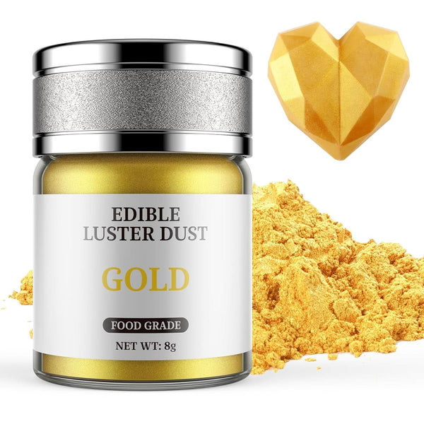 Glitter alimentar, 8 grame Glitter Naty Shop Auriu