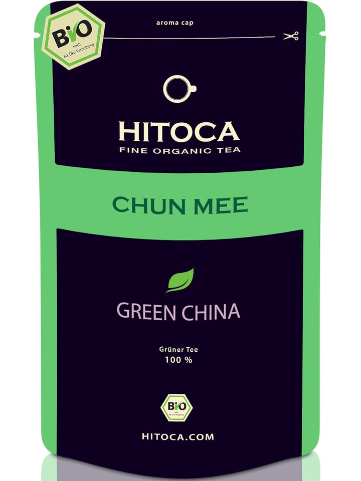 HITOCA® Ceai organic de ghimbir și lămâie - Ceai verde răcoritor în frunze de ceai cu ghimbir și lămâie