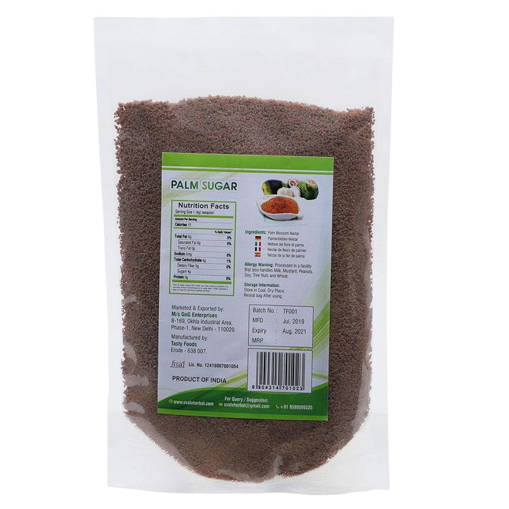 SVATV Pudră de zahăr brun de palmier, 227 grame Indulcitori Naty Shop