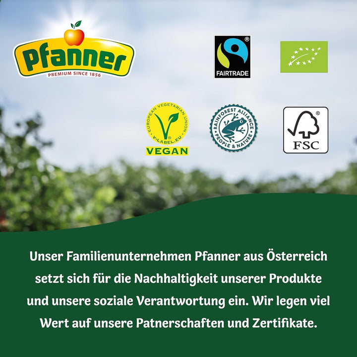 Pfanner Ceai rece cu lămâie albă și flori de soc – Pachet de 2 L - Ceai preparat direct cu suc de lămâie