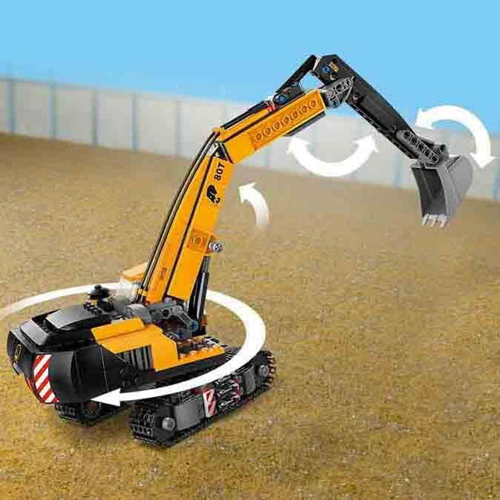 LEGO City Crawler Excavator, excavator de jucărie pentru copii de la 8 ani, jucărie de construcție cu model de excavator, camion construibil cu accesorii și 3 minifigurine 60420 Seturi de constructie Besuche den LEGO-Store