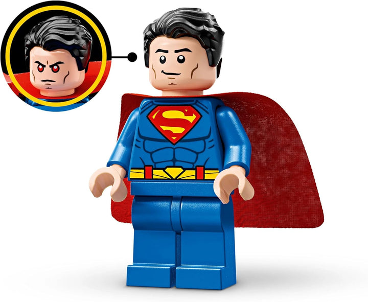 LEGO DC Superman Mech Vs. Lex Luthor - Jucărie de supererou cu 2 minifigurine - Figurină de acțiune construibilă cu brațe, picioare și degete mobile - Cadou pentru băieți și fete cu vârsta peste 6 ani 76302 Seturi de constructie Besuche den LEGO-Store
