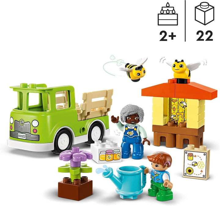 LEGO DUPLO Town Apicultură și stupi, jucărie educativă pentru copii mici cu 2 figuri și un camion mobil, set de construit și reconstruit, jucărie pentru copii mici de la 2 ani 10419 Seturi de constructie Besuche den LEGO-Store