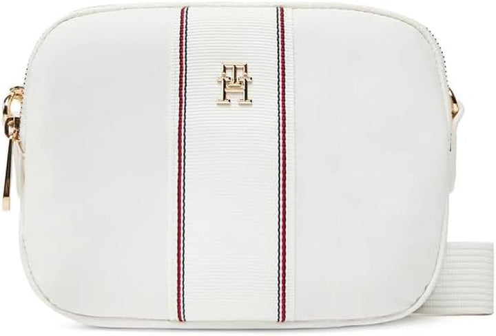 TOMMY HILFIGER Femeii Poppy Camera Bag Corp Aw0aw17230 Crossover Bagaje și echipament de călătorie Naty Shop Alb (Ecru Corp)